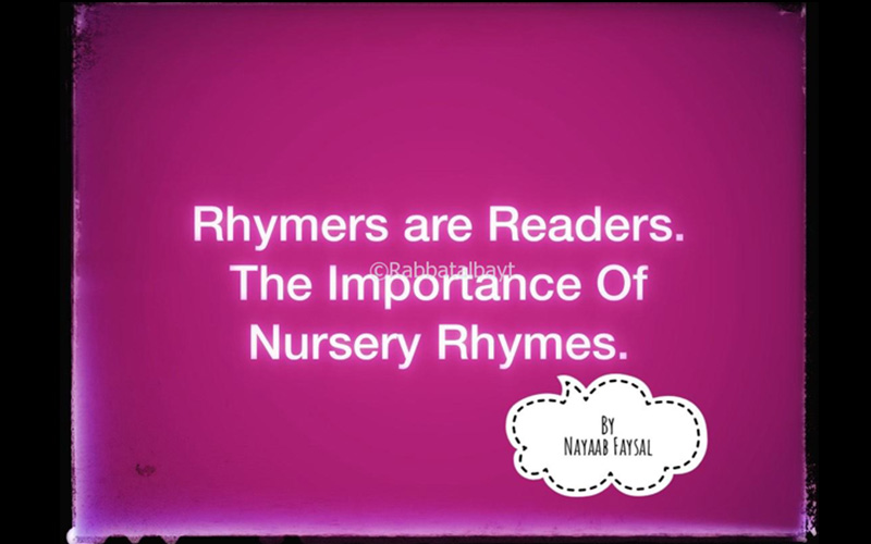 Importance of Nursery Rhymes